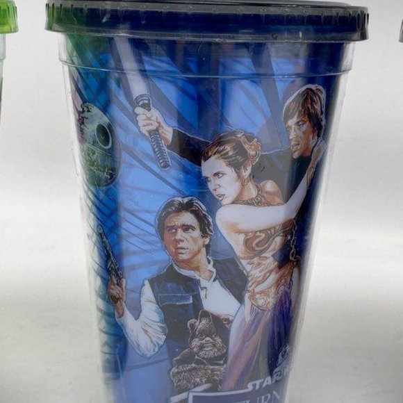 Lot of Assorted Starbucks Green & Black May The Force With Tumbler w/ Straw - Picture 3 of 6
